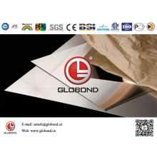 Globond hoja de acero inoxidable cepillado 035